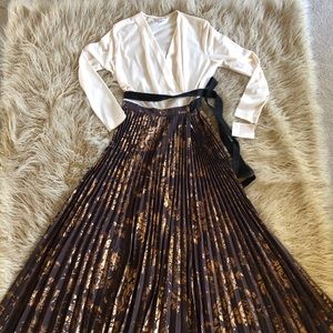 Fall pleated skirt Dress!!